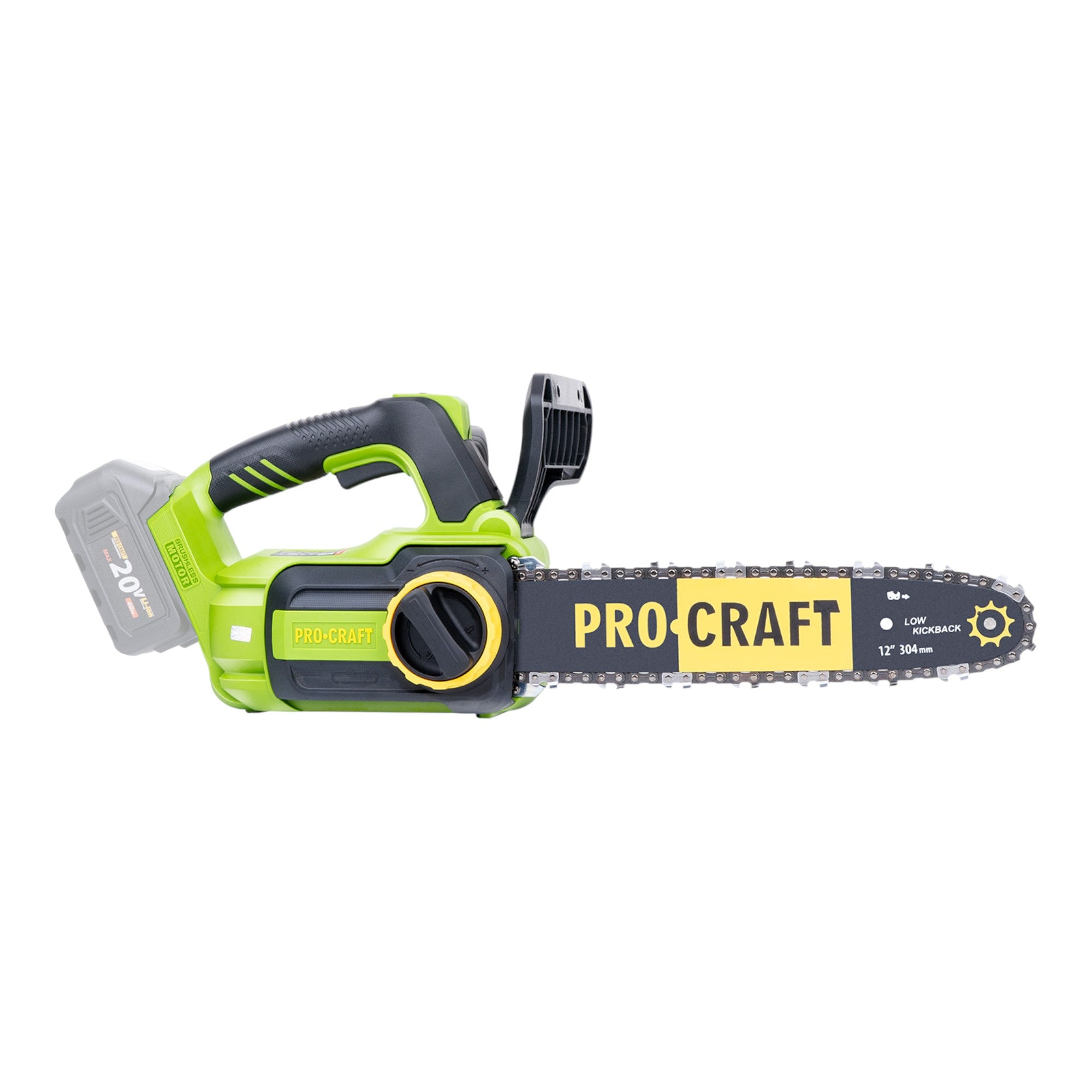 Procraft PKA42Libb Akku Kettensaege 20 V 304 mm Brushless 2x Akku 2 0 Ah Ladegeraet 2 - toolbrothers