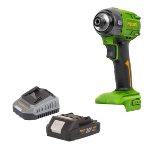 Procraft PS22bb Akku Schlagschrauber 20 V 230 Nm 1/4" Brushless + 1x Akku 2,0 Ah + Ladegerät