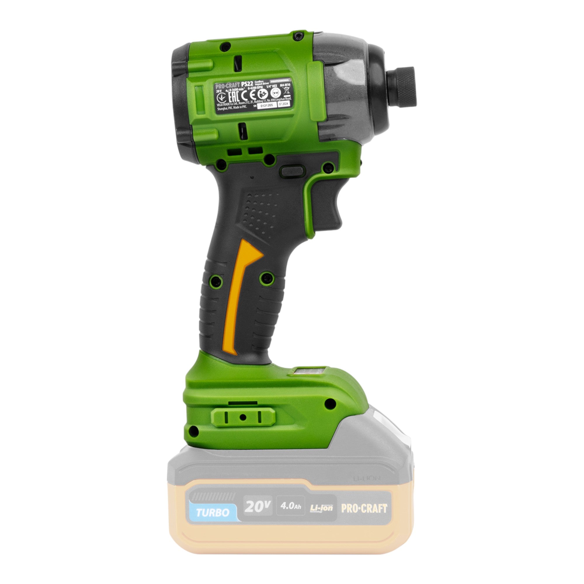 Procraft PS22bb Akku Schlagschrauber 20 V 230 Nm 1 2 Brushless 1x Akku 4 0 Ah ohne Ladegeraet 4 - toolbrothers