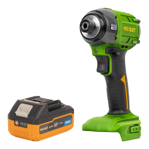 Procraft PS22bb Akku Schlagschrauber 20 V 230 Nm 1/2" Brushless + 1x Akku 4,0 Ah - ohne Ladegerät