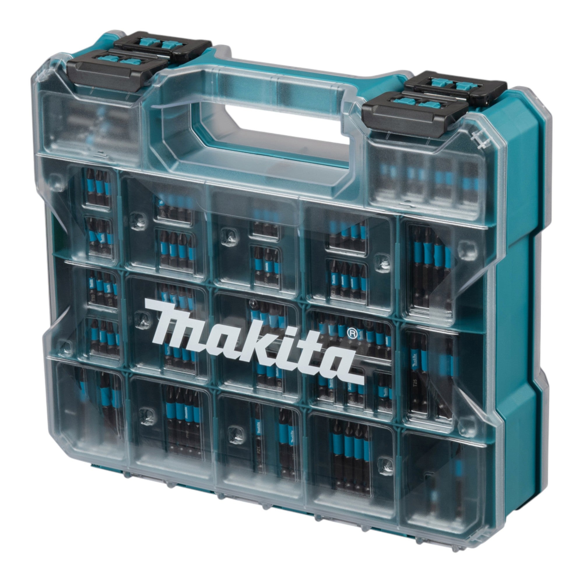Makita Impact Black Bit Set 100 tlg 25 50 mm E 24826 S2 Spezialstahl schlagfest PH PZ TX TH SL Hex 2 - toolbrothers