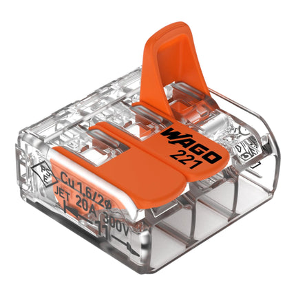 Wago 221 413 Verbindungsklemme 3 x 4 mm 50 Stueck 1 - toolbrothers