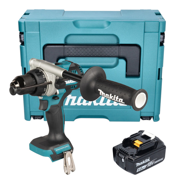 Makita DHP 492 T1J Akku Schlagbohrschrauber 18 V 141 Nm Brushless 1x Akku 5 0 Ah Makpac ohne Ladegeraet 0 - toolbrothers