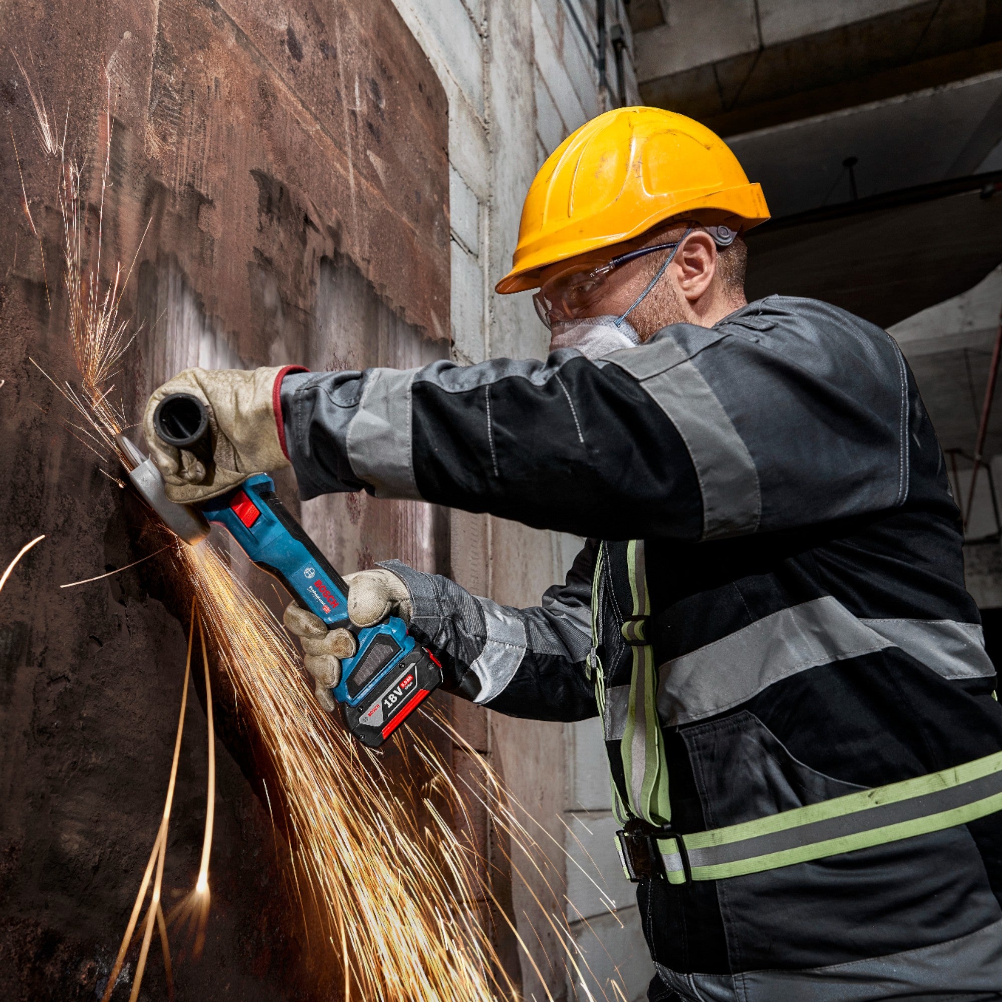 Bosch GWS 18V 11 Professional Akku Winkelschleifer 18 V 125 mm 1x ProCORE Akku 5 5 Ah Ladegeraet 3 - toolbrothers