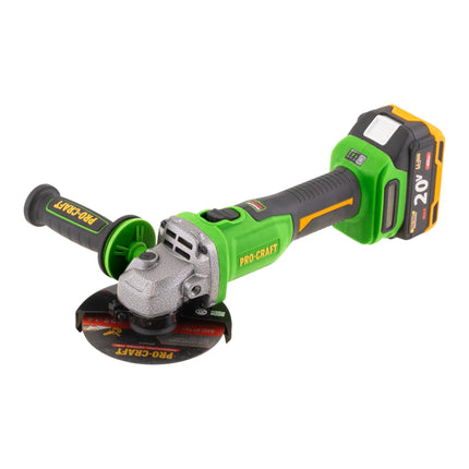 Procraft PWA220 Akku Winkelschleifer 20 V 125 mm Brushless 1x Akku 4 0 Ah Ladegeraet Koffer 1 - toolbrothers