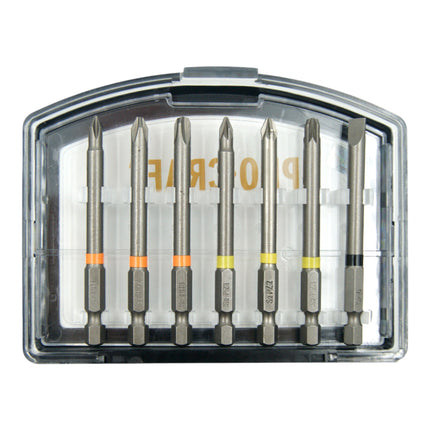 Procraft BS 56 Bit Set 56 teilig S2 Stahl Phillips Pozidriv Torx Hex Schlitz 1 - toolbrothers