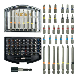 Procraft BS 56 Bit Set 56 teilig S2 Stahl Phillips Pozidriv Torx Hex Schlitz 0 - toolbrothers