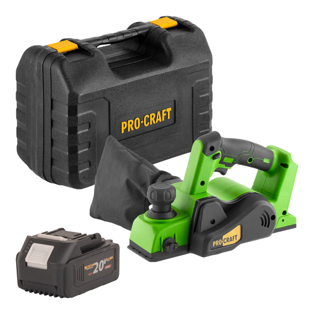 Procraft PE20BLbb Akku Hobel 20 V 82 mm Brushless 1x Akku 4 0 Ah Koffer ohne Ladegeraet 0 - toolbrothers