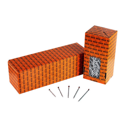 HECO UNIX-top Dielenschraube 4,5 x 70 mm 1000 Stk. Torx T-20 Linsensenkkopf Vollgewinde verzinkt A2K ( 2x 46513 ) - Toolbrothers