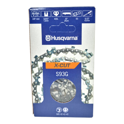 Husqvarna X CUT S93G Saegekette 25 cm 3 8 1 3 mm 40 TG 585404240 fuer Kettensaege 1 - toolbrothers
