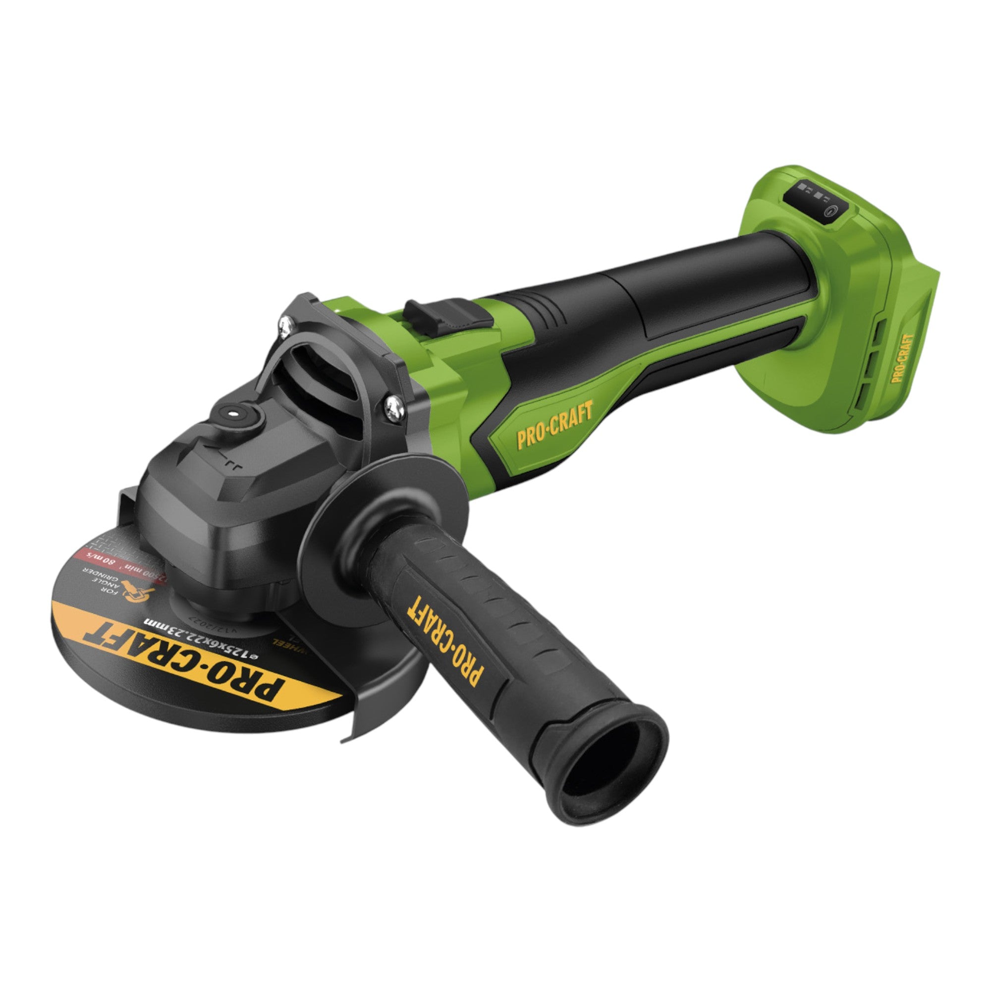 Procraft PGA22 BB Akku Winkelschleifer 20 V 125 mm Brushless 1x Akku 2 0 Ah RHINO Toolcase ohne Ladegeraet 2 - toolbrothers