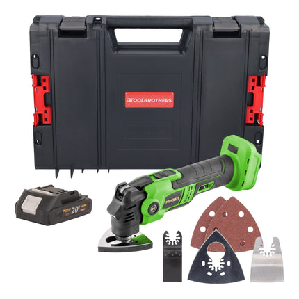 Procraft PMT22bb Akku Multifunktionswerkzeug 20 V Brushless 1x Akku 2 0 Ah RHINO Toolcase ohne Ladegeraet 0 - toolbrothers