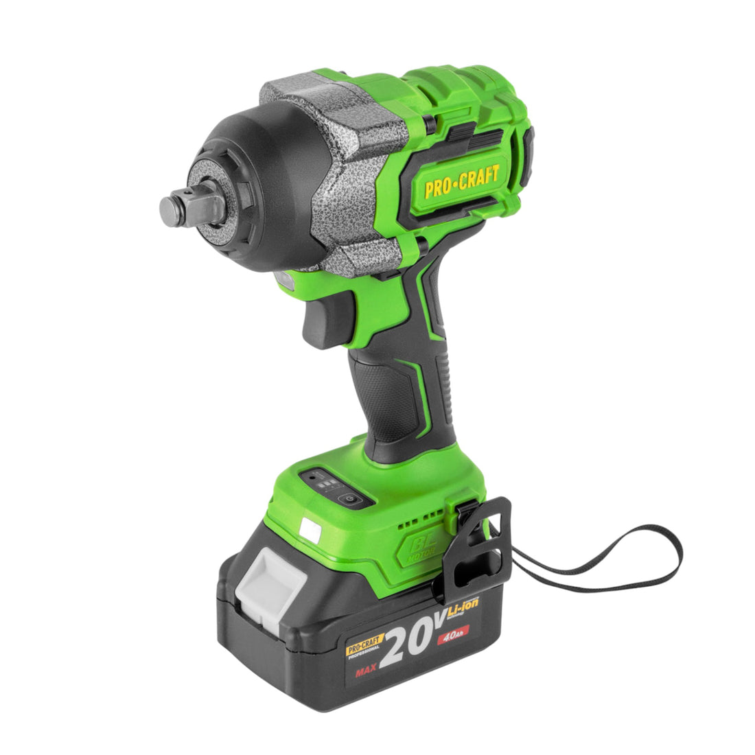 Procraft PWA36-1B-C Akku Schlagschrauber 20 V 850 Nm 1/2" Brushless + 1x Akku 4,0 Ah + Ladegerät + Koffer