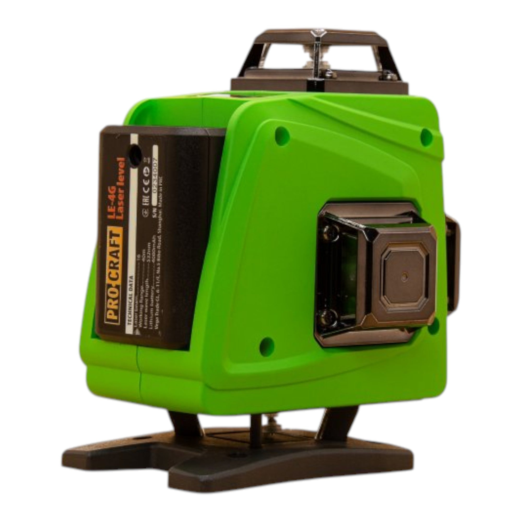 Procraft LE 4G Akku Linien Kreuzlinienlaser Set 3 7 V 40 m gruen selbstnivellierend inkl Akkus Ladegeraet Zubehoer 1 - toolbrothers