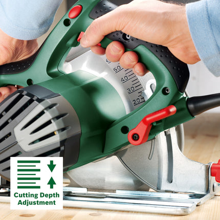 Bosch PKS 66 A Handkreissaege 1600 Watt 190 mm 0603502002 Saegeblatt Paralellanschlag CleanSystem Box 2 - toolbrothers