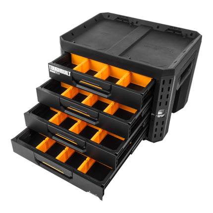 Toughbuilt STACKTECK Werkzeug Box abschliessbar mit 4 Schubladen 533 x 406 x 395 mm TB B1 D 74  1 - toolbrothers