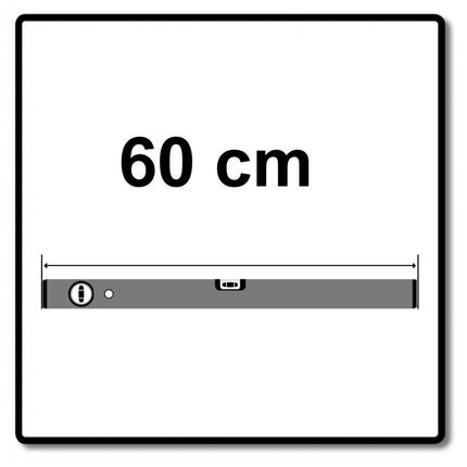 STABILA Type 70 Wasserwaage 60 cm ( 02284 ) zwei Libellen handlich horizontales und vertikales Messen - Toolbrothers