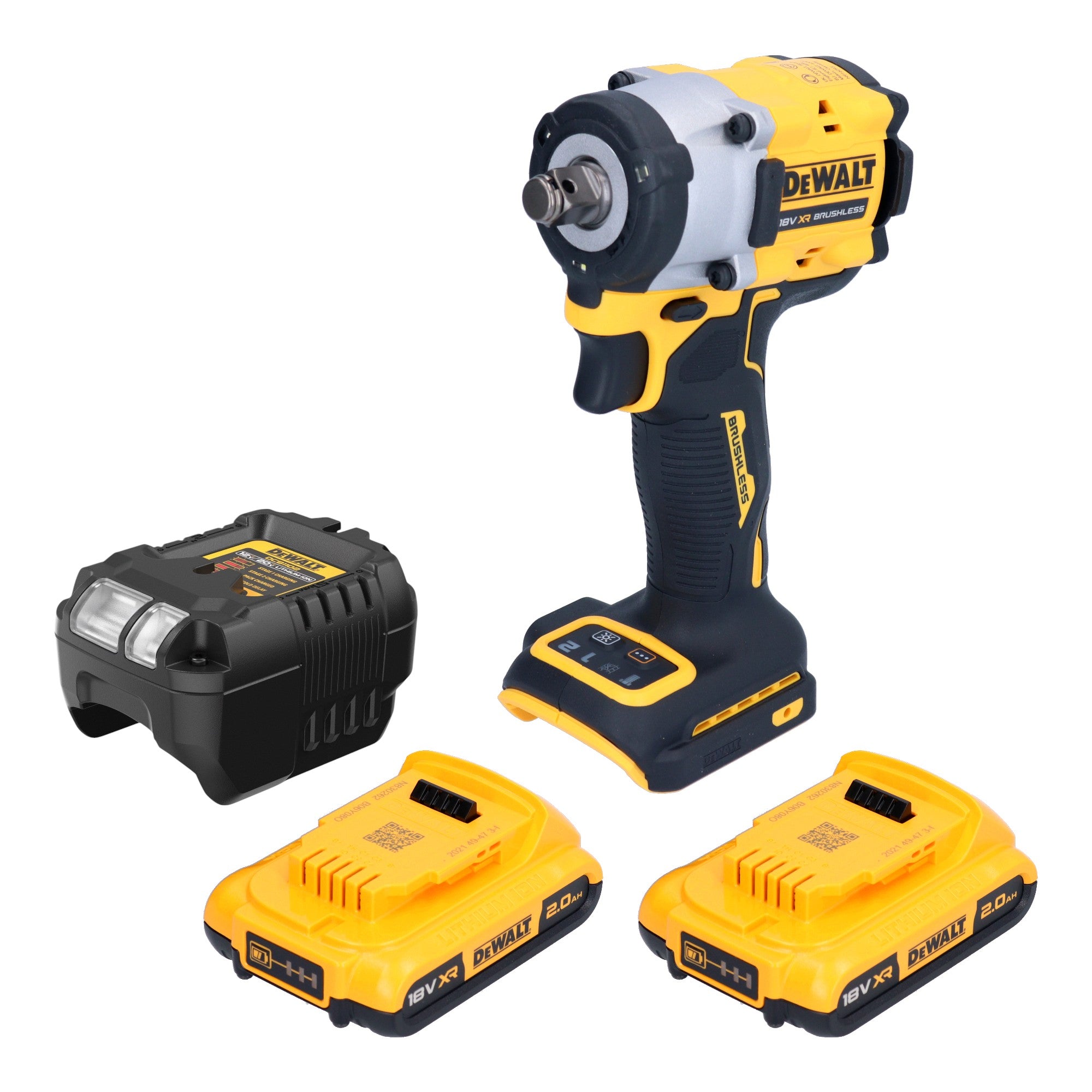 DeWalt DCF 921 D2 Akku Schlagschrauber 18 V 400 Nm 1 2 Brushless 2x Akku 2 0 Ah Ladegeraet 0 - toolbrothers