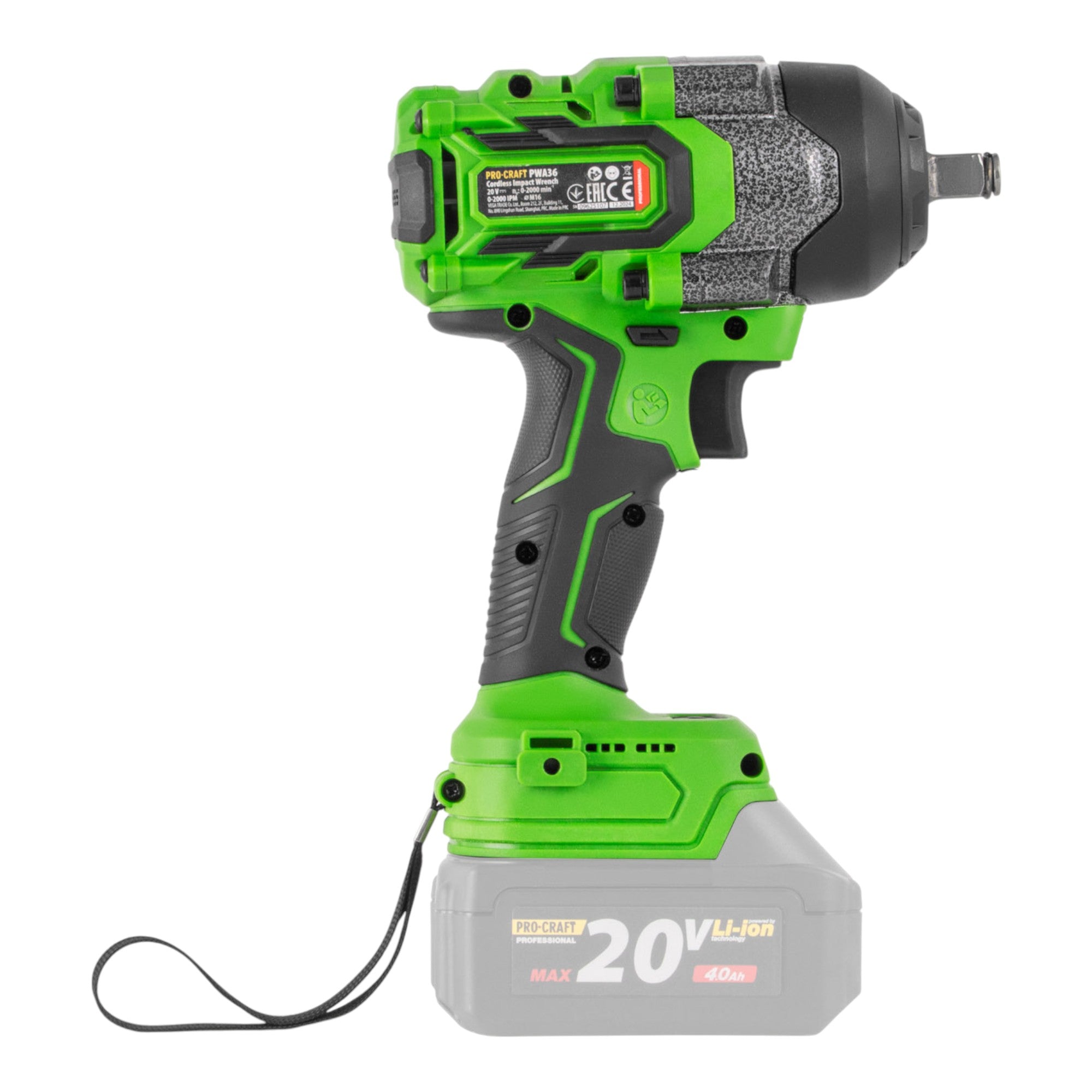 Procraft PWA36bb Akku Schlagschrauber 20 V 850 Nm 1 2 Brushless 1x Akku 4 0 Ah Ladegeraet RHINO Toolcase 4 - toolbrothers