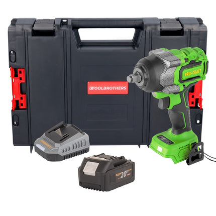 Procraft PWA36bb Akku Schlagschrauber 20 V 850 Nm 1 2 Brushless 1x Akku 4 0 Ah Ladegeraet RHINO Toolcase 0 - toolbrothers