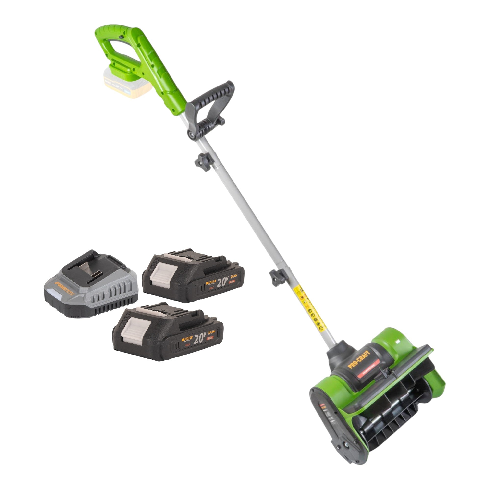 Procraft PSB20bb Akku Schneefraese 20 V 300 mm 2x Akku 2 0 Ah Ladegeraet 0 - toolbrothers