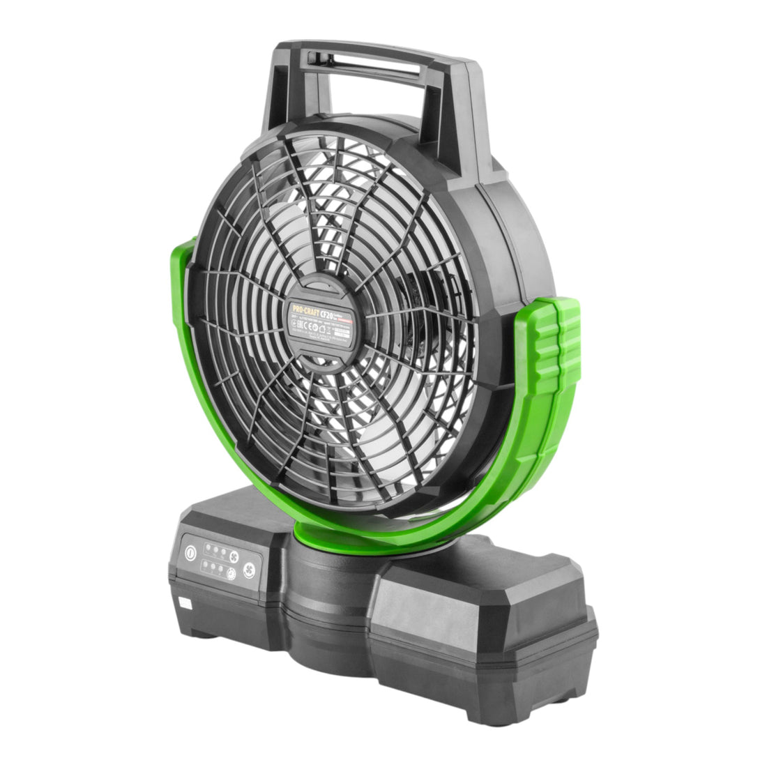 Procraft CF20bb Akku Ventilator 20 V 235 mm + 1x Akku 2,0 Ah - ohne Ladegerät