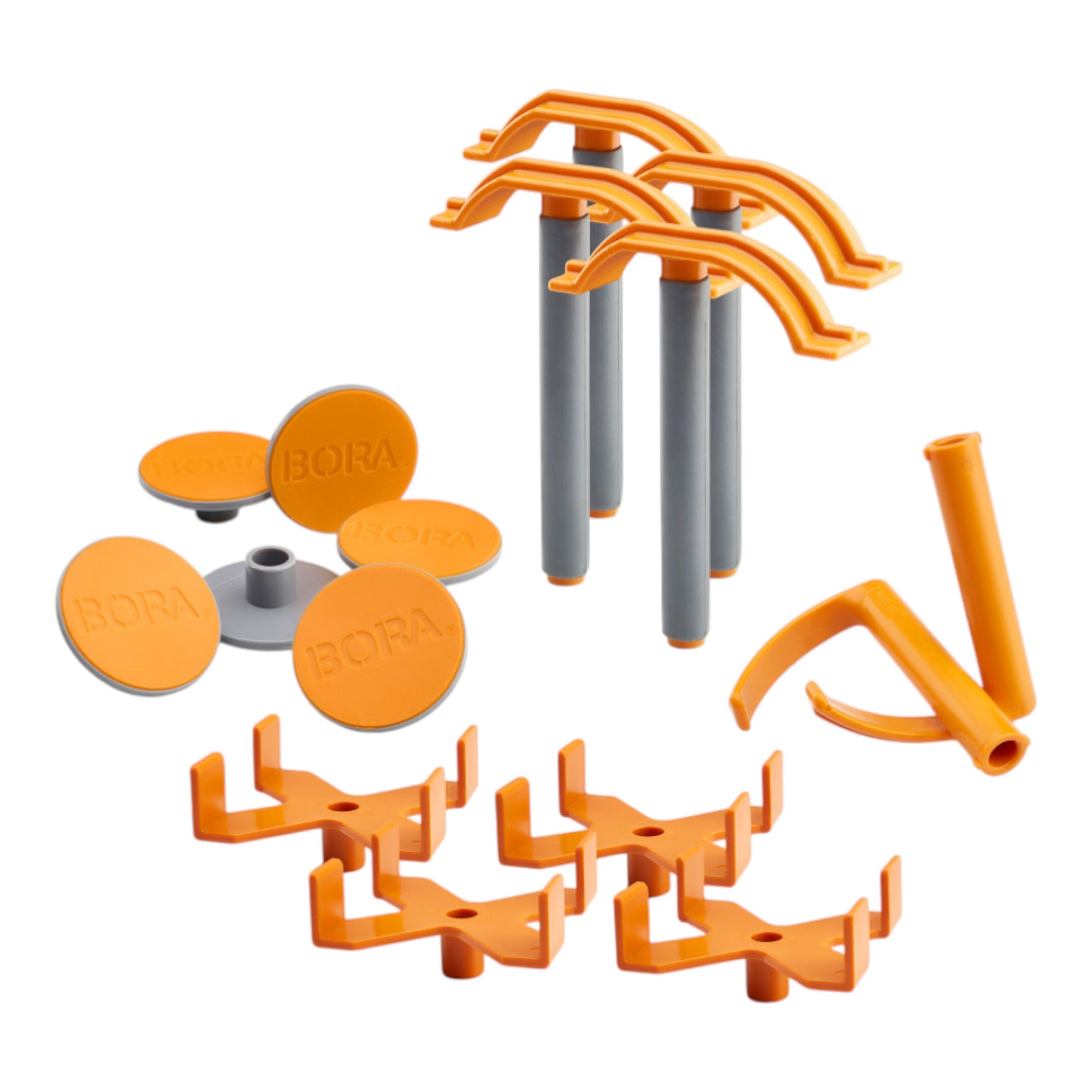 BORA Centipede Panel Cutting Zubehoerset 4 X Cups 4 Schnellspanner 6 Anti Rutschauflagen 2 Haken CAK2017  0 - toolbrothers