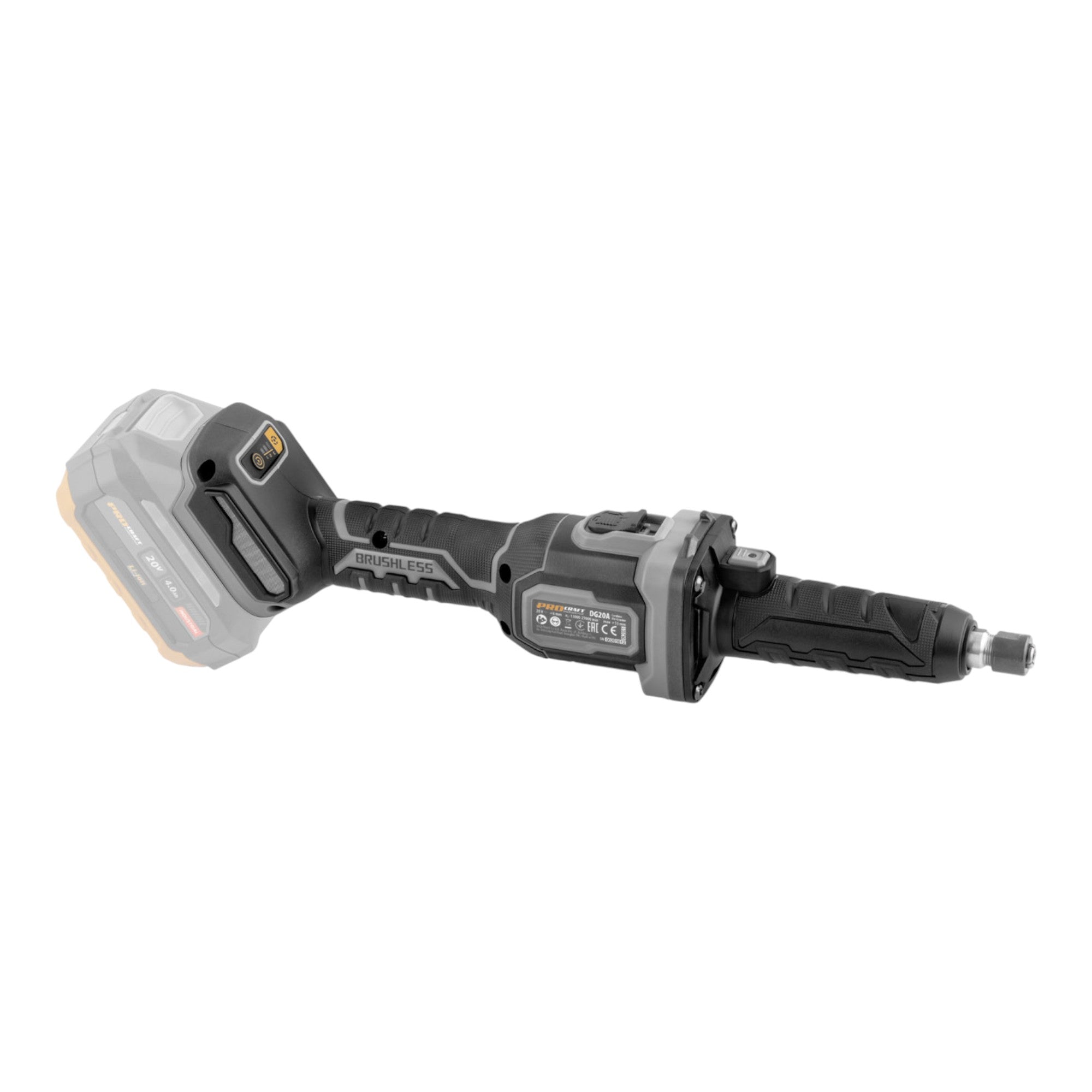 Procraft Industrial DG20A BB Akku Geradschleifer 20 V 6 mm Brushless Solo ohne Akku ohne Ladegeraet 3 - toolbrothers