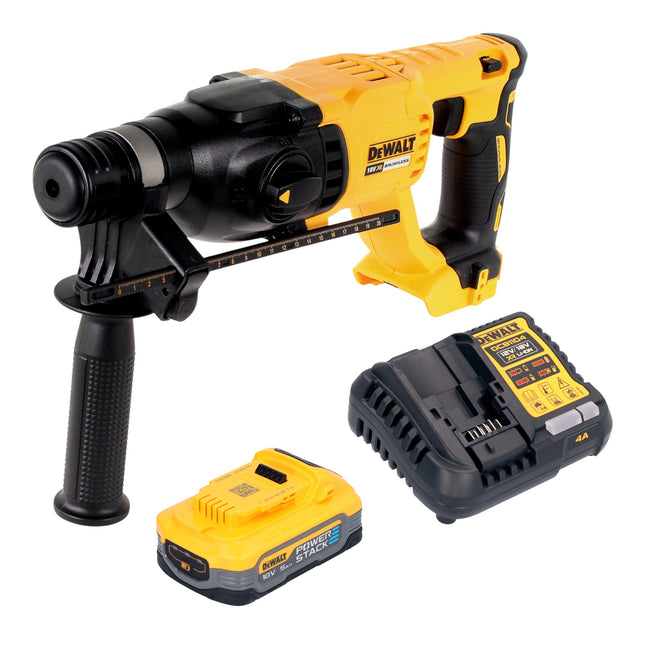DeWalt DCH 133 H1 Akku Kombihammer 18 V 2 6 J SDS plus Brushless 1x Powerstack Akku 5 0 Ah Ladegeraet 0 - toolbrothers