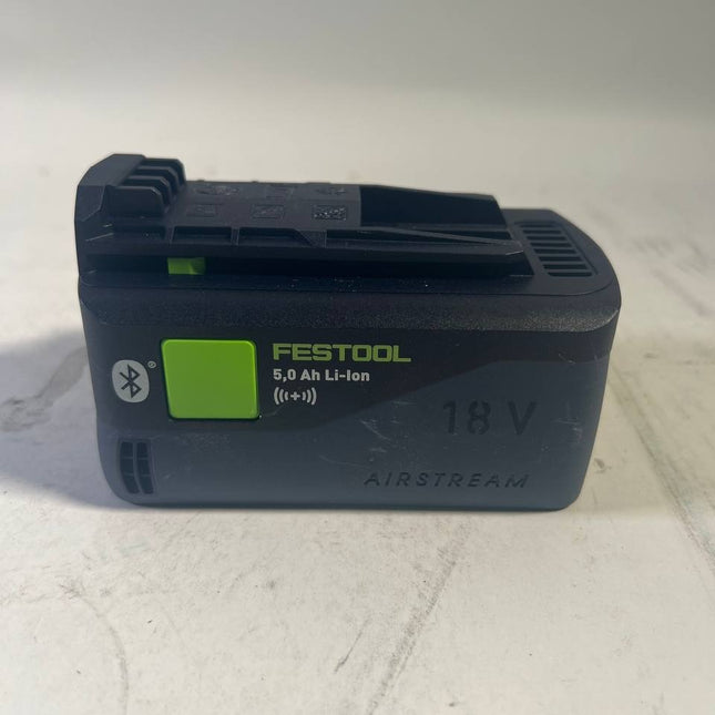 Festool BP 18 Li 5 0 ASI Akku 18 V 5 0 Ah 5000 mAh Li Ion 577660 Bluetooth mit Ladestandanzeige Leicht Gebraucht 0 - toolbrothers