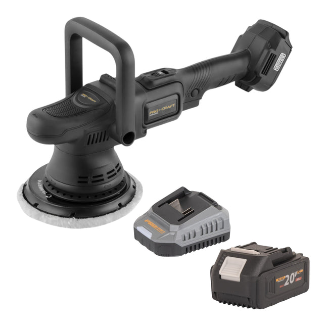 Procraft PM22bb Akku Poliermaschine 20 Volt 150 mm 1x Akku 4 0 Ah Ladegeraet 0 - toolbrothers