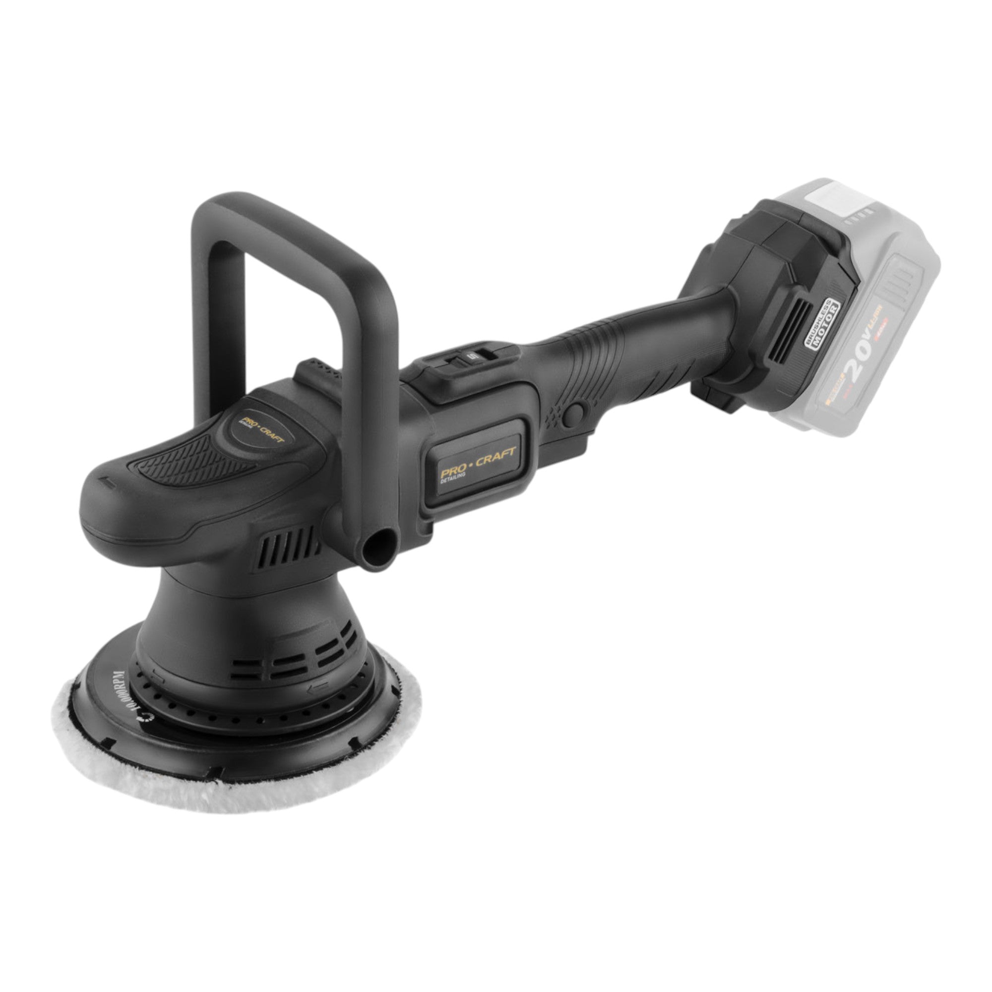 Procraft PM22bb Akku Poliermaschine 20 Volt 150 mm 1x Akku 4 0 Ah Ladegeraet 1 - toolbrothers