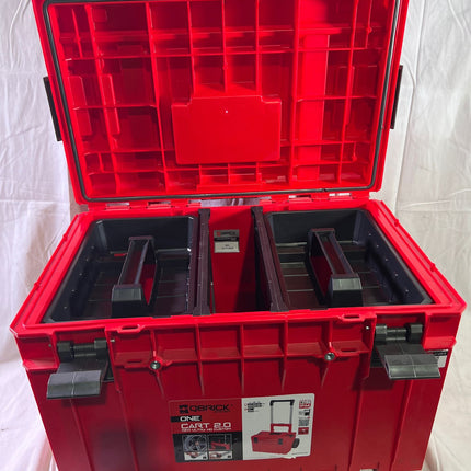 Qbrick System ONE Cart 2 0 RED ULTRA HD Custom stapelbar 641 x 485 x 660 mm 52 l IP66 Beschaedigt 1 - toolbrothers