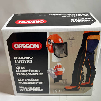 Oregon Kettensaegen Schutzausruestung Set 574742A mit Schutzhelm Beinschutz und Handschuhe Unvollstaendig 0 - toolbrothers