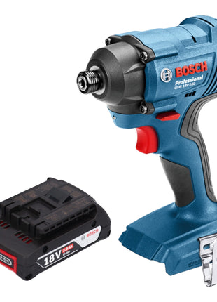 Bosch GDR 18V-160 Atornillador de impacto giratorio a batería profesional 18 V 160 Nm 1/4" + 1x batería 2,0 Ah - sin cargador