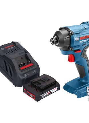 Bosch GDR 18V-160 Professional Akku Drehschlagschrauber 18 V 160 Nm 1/4" + 1x Akku 2,0 Ah + Ladegerät