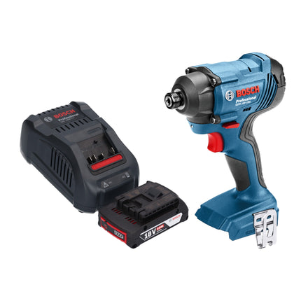 Bosch GDR 18V-160 Professional Akku Drehschlagschrauber 18 V 160 Nm 1/4" + 1x Akku 2,0 Ah + Ladegerät