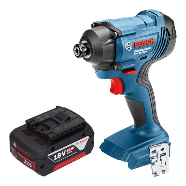 Bosch GDR 18V-160 Professional Visseuse à chocs sans fil 18 V 160 Nm 1/4" + 1x batterie 5,0 Ah - sans chargeur