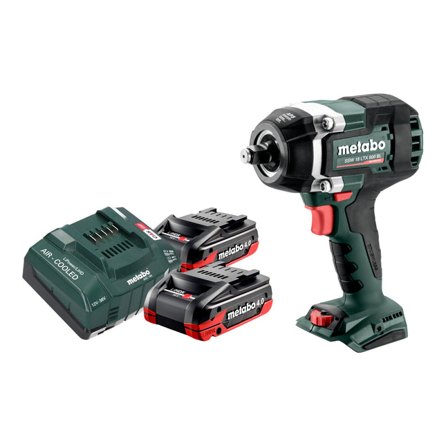 Metabo SSW 18 LTX 800 BL Akku Schlagschrauber 18 V 800 Nm 1 2 Brushless 2x LiHDX Akku 4 0 Ah Ladegeraet 0 - toolbrothers