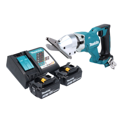 Makita DJS 800 RF Akku Faserzementschere 18 V Brushless 2x Akku 3 0 Ah Ladegeraet 0 - toolbrothers