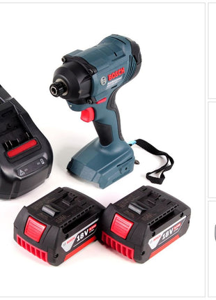 Bosch GDR 18 V-160 Akku Drehschlagschrauber 18V 1/4" + 2x Akku 6,0Ah + Ladegerät + Einlage - ohne L-Boxx - Toolbrothers