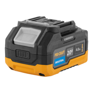 Procraft 20/4 Industrial Akku 20 V 4,0 Ah / 4000 mAh Li-ion mit Ladestandsanzeige