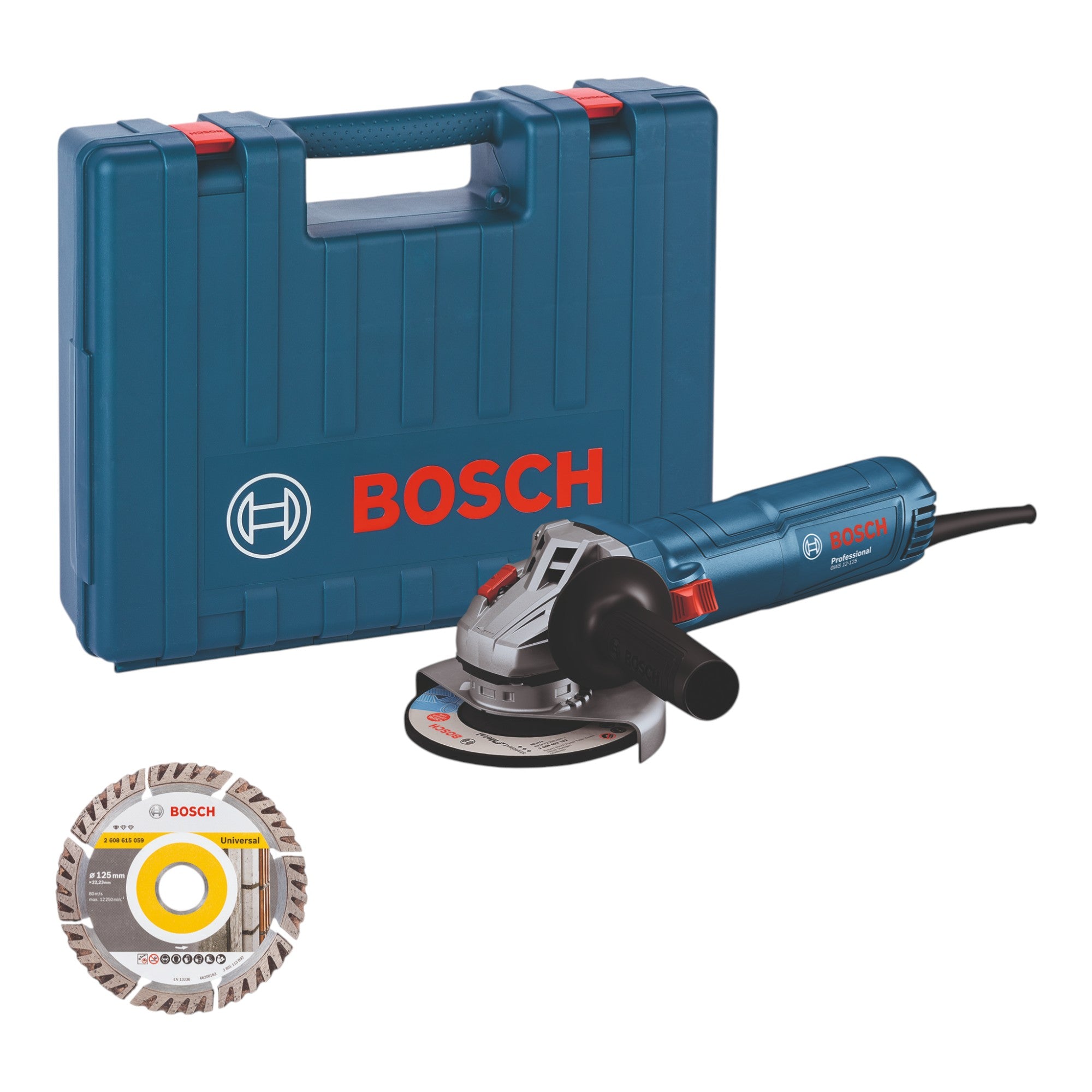 Bosch GWS 12 125 Professional Winkelschleifer 1200 W 125 mm 06013A6102 Koffer 0 - toolbrothers