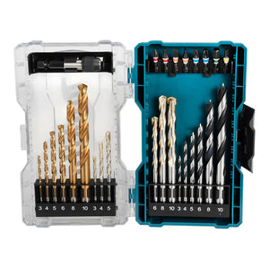 Makita E-07032 Bit und Bohrer Set 27 tlg. Phillips / Pozidriv / Torx / Hex