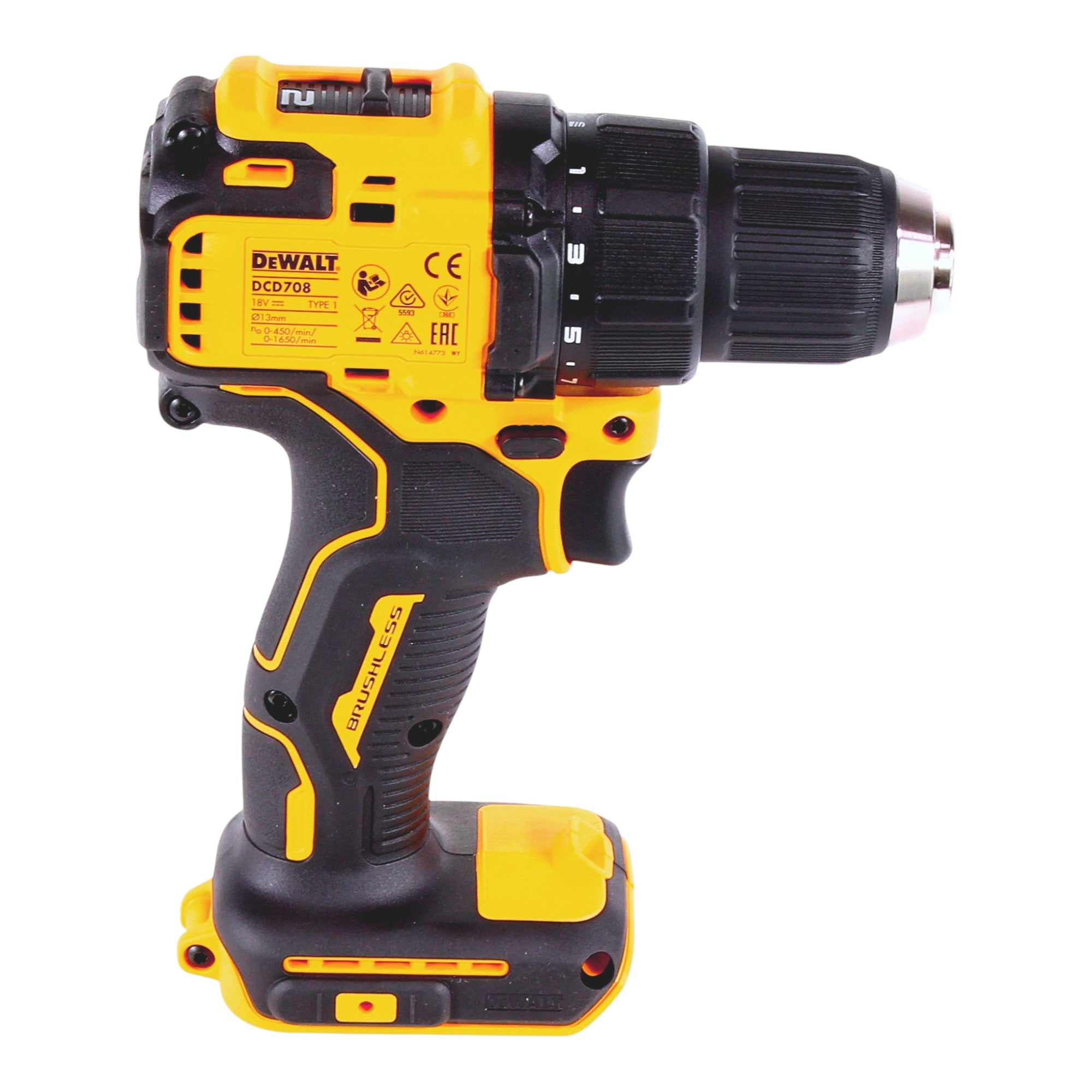 DeWalt DCD 708 N Akku Bohrschrauber 18 V 65 Nm Brushless Solo ohne Akku ohne Ladegeraet 3 - toolbrothers