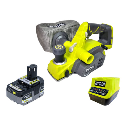 Ryobi R18PL 0 Akku Hobel 18 V 82 mm 1x Akku 5 0 Ah Ladegeraet 0 - toolbrothers