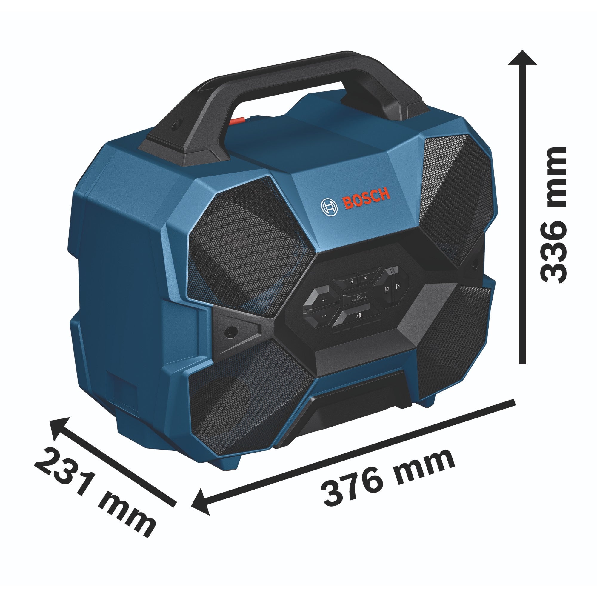 Bosch GPB 18V 6 C Bluetooth Akku Lautsprecher 18 V 40 W USB C 06014A6000 Solo ohne Akku ohne Ladegeraet 2 - toolbrothers