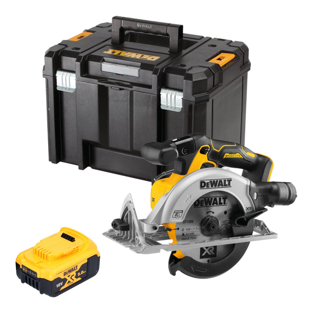 DeWalt DCS 565 NT Akku Handkreissaege 18 V 165 mm Brushless 1x Akku 5 0 Ah TSTAK ohne Ladegeraet 0 - toolbrothers