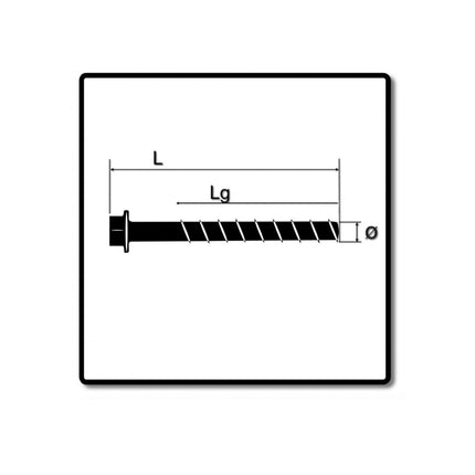 Fischer ULTRACUT FBS II Betonschraube 10x100 mm 300 Stk. ( 3x 548743 ) Sechskantkopf SW15 Unterlegscheibe galvanisiert verzinkt + Makita NEMESIS 2 Hammer und Beton Bohrer SDS-Plus 10x215 ( B-58213 ) - Toolbrothers