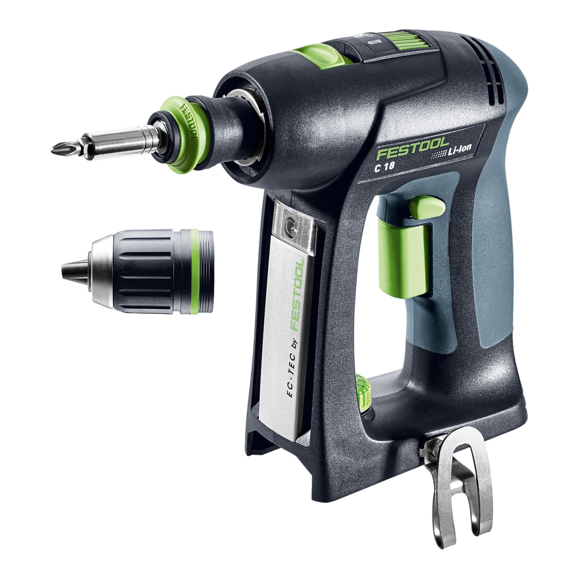 Festool C 18 Basic Akku Bohrschrauber 18 V 45 Nm Brushless 2x Akku 5 0 Ah Ladegeraet Systainer 1 - toolbrothers